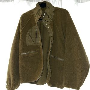 Free People hit the slopes fleece jacket